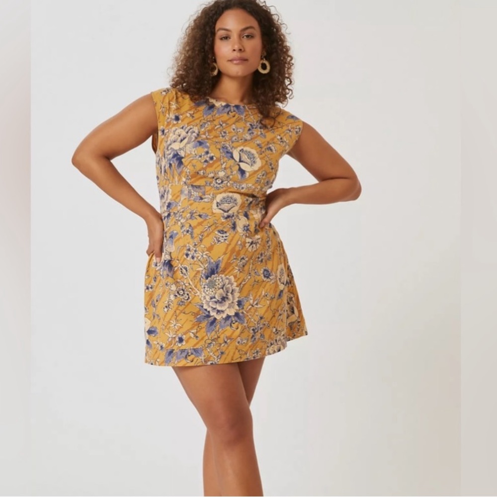 *Anthropologie Tie Back Utility Dress - Picture 2 of 6